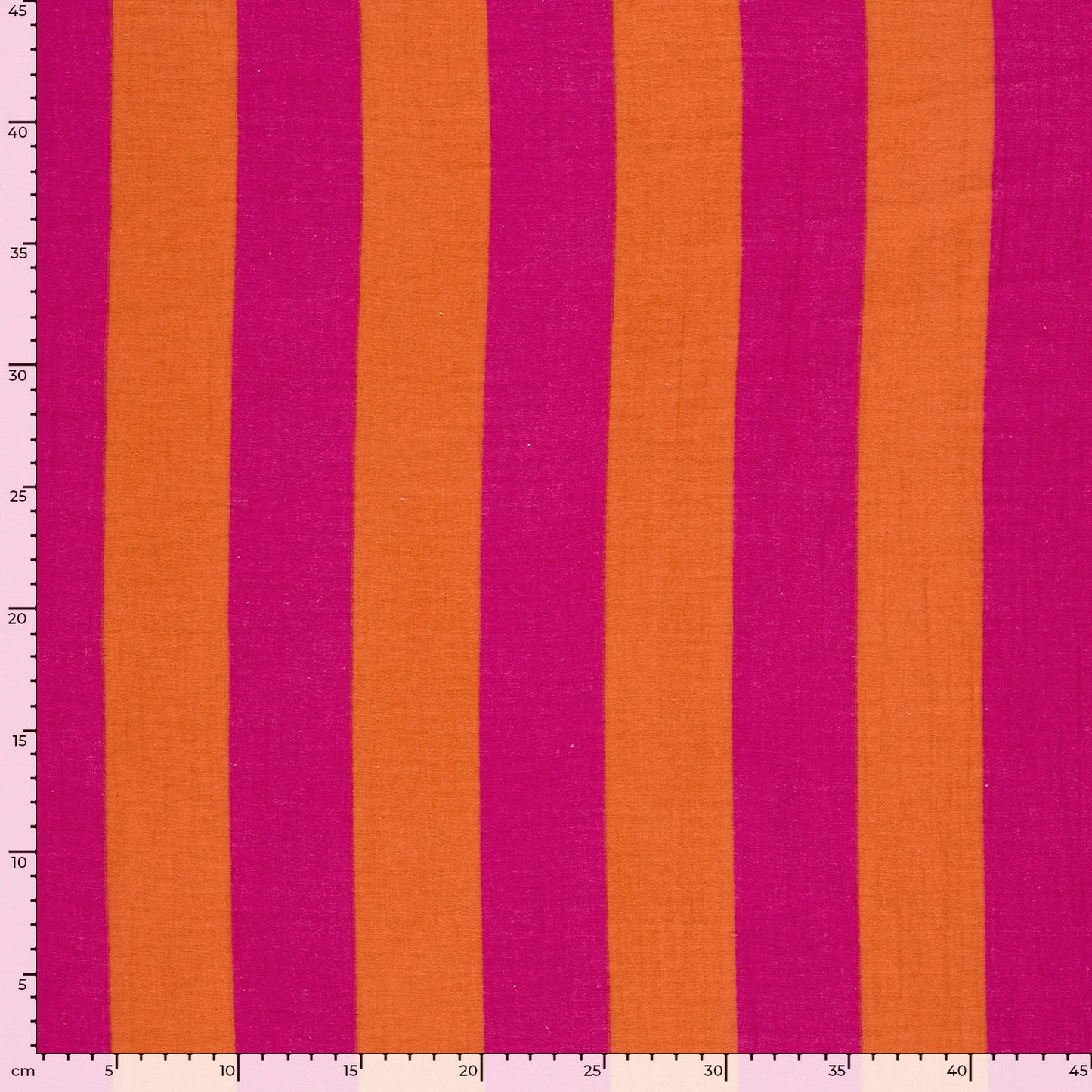 Musselin - Blockstreifen Orange