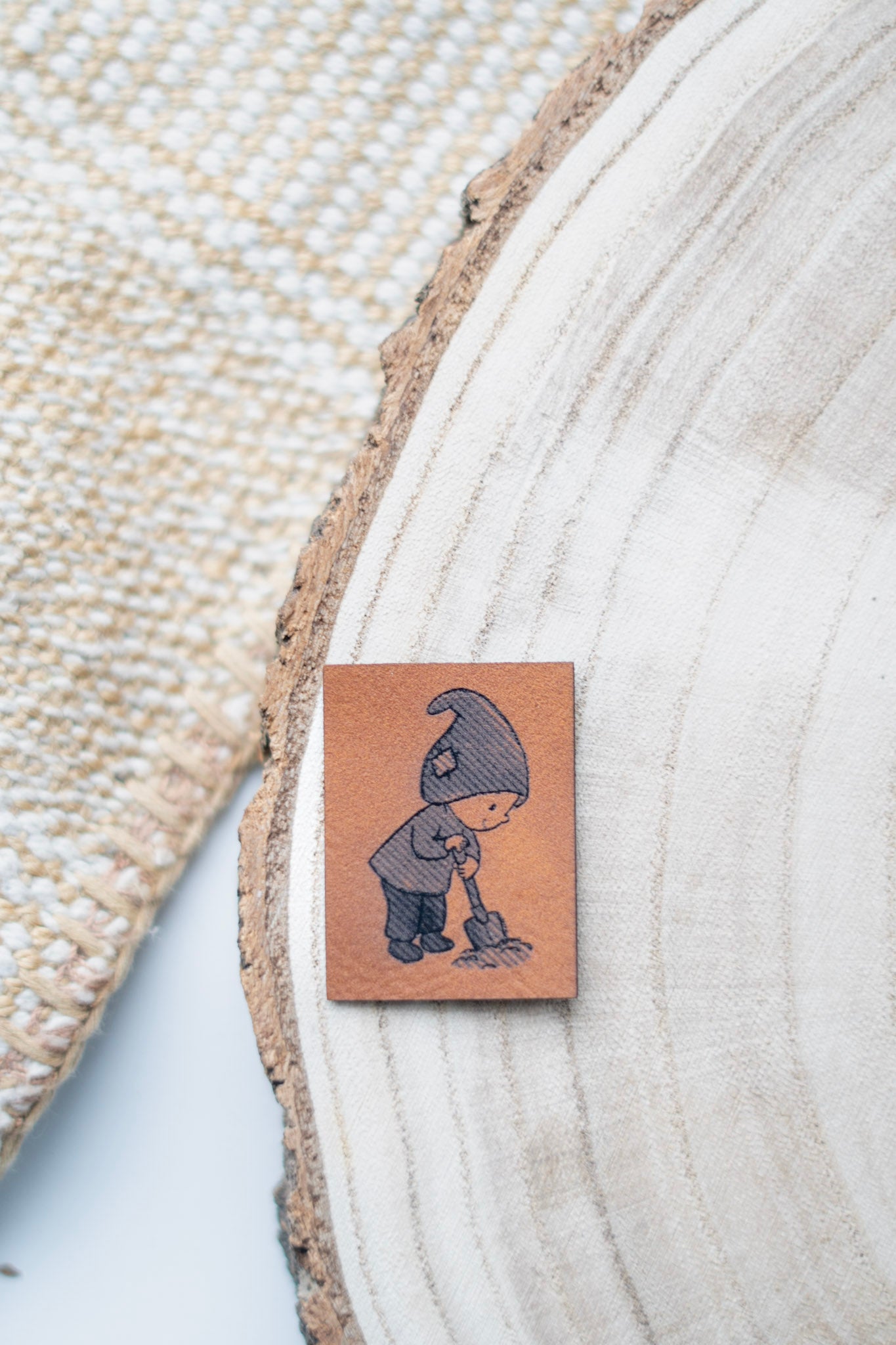 Kunstlederlabel - Wichtel
