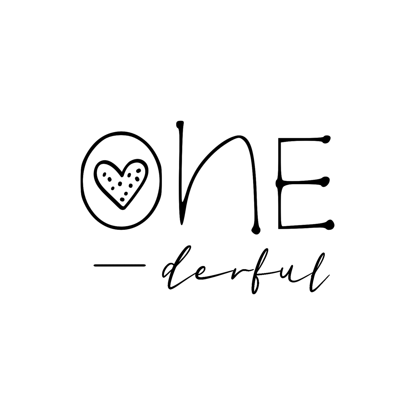 Bügelbild One-Derful