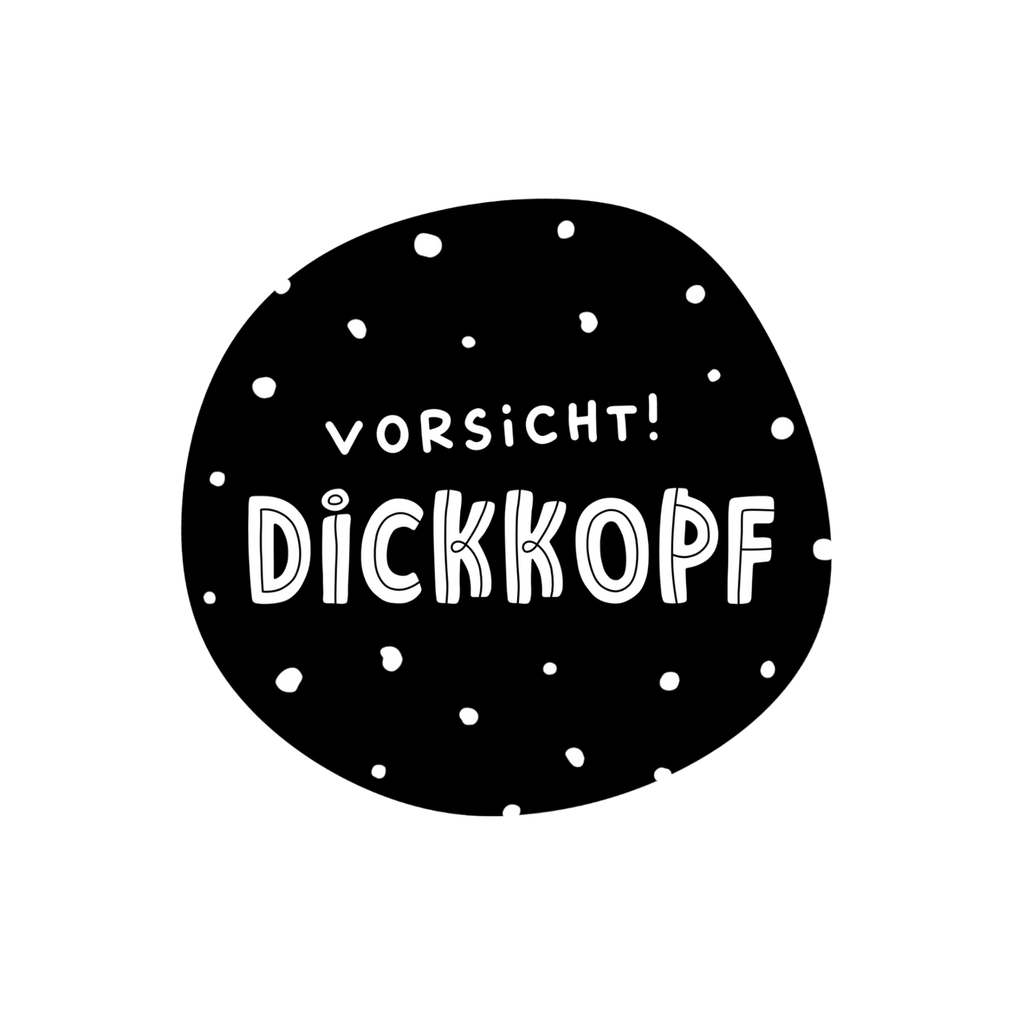 Bügelbild Dickkopf
