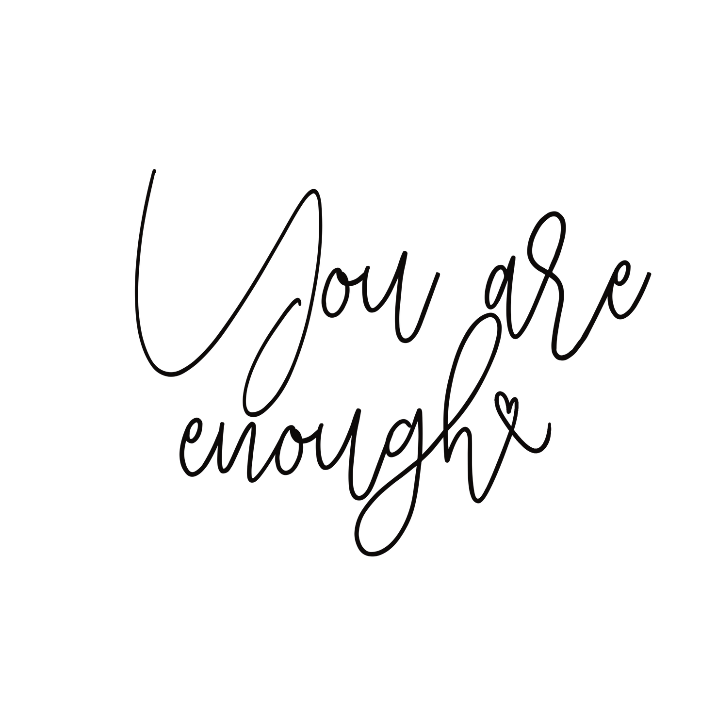 Bügelbild You are Enough!