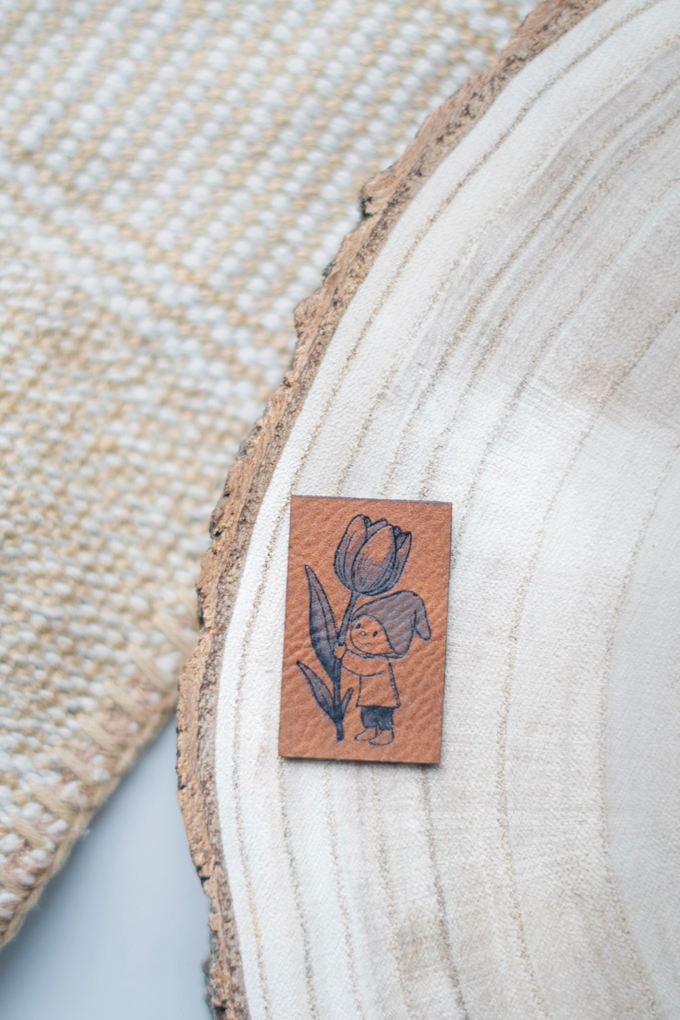 Kunstlederlabel - Wichtel