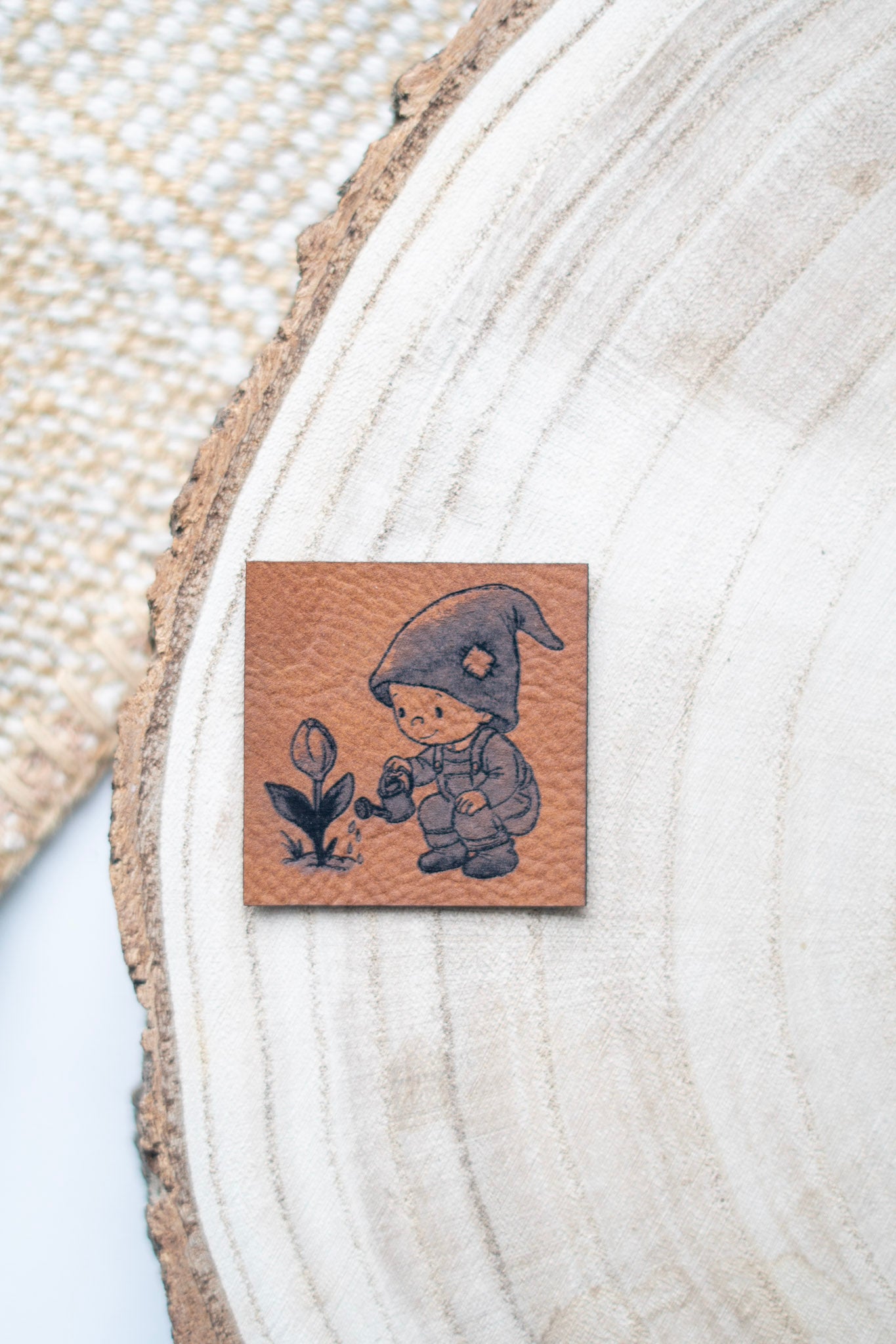Kunstlederlabel - Wichtel