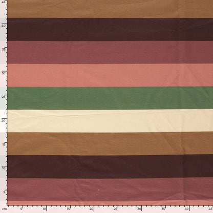 French Terry Streifen Altrosa