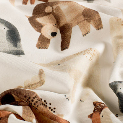 GOTS French Terry Scandi Animals