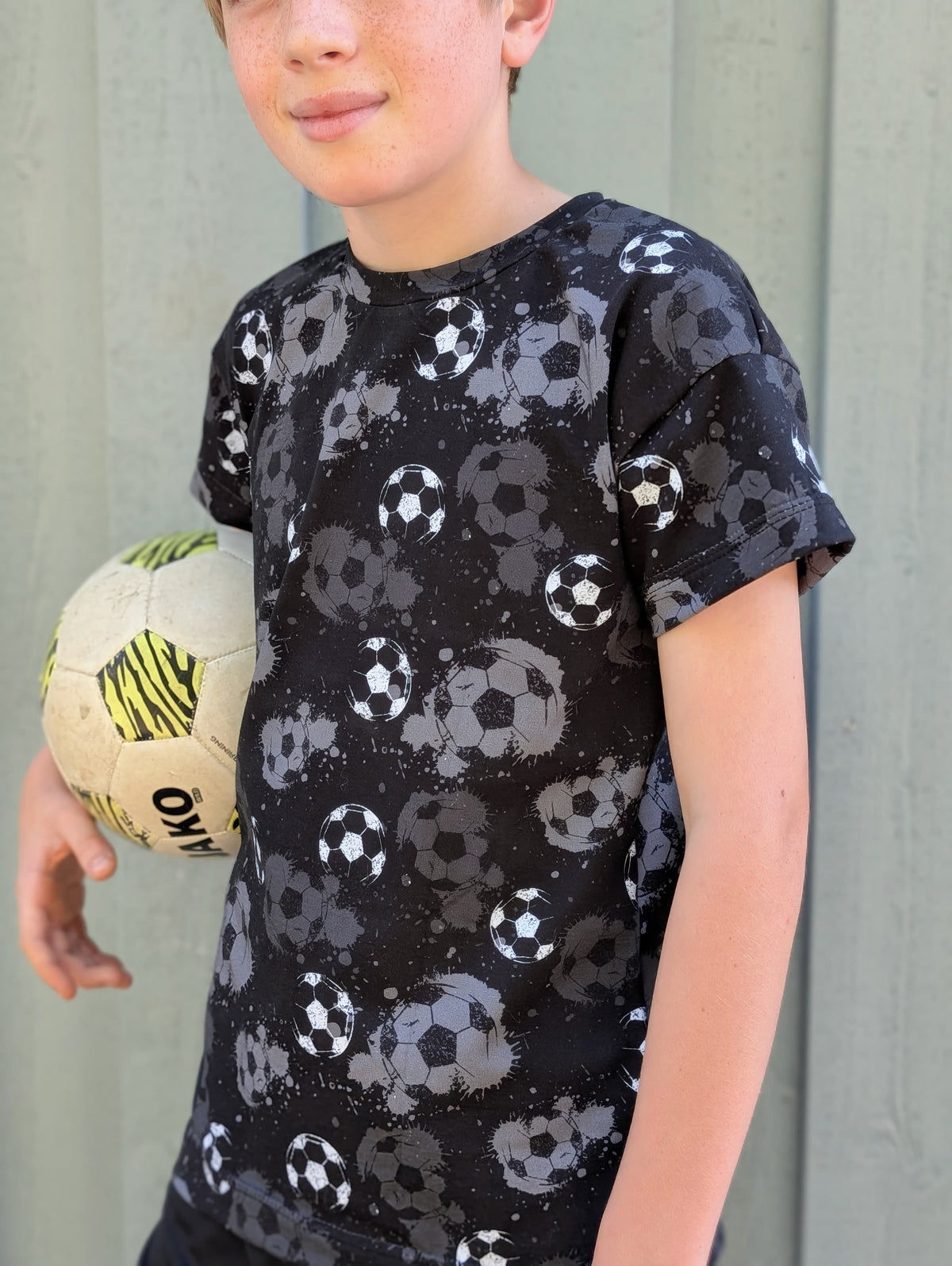 Fußball Schwarz - Jersey
