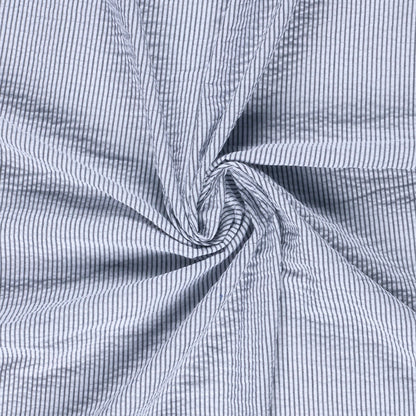 Seersucker Streifen Navy
