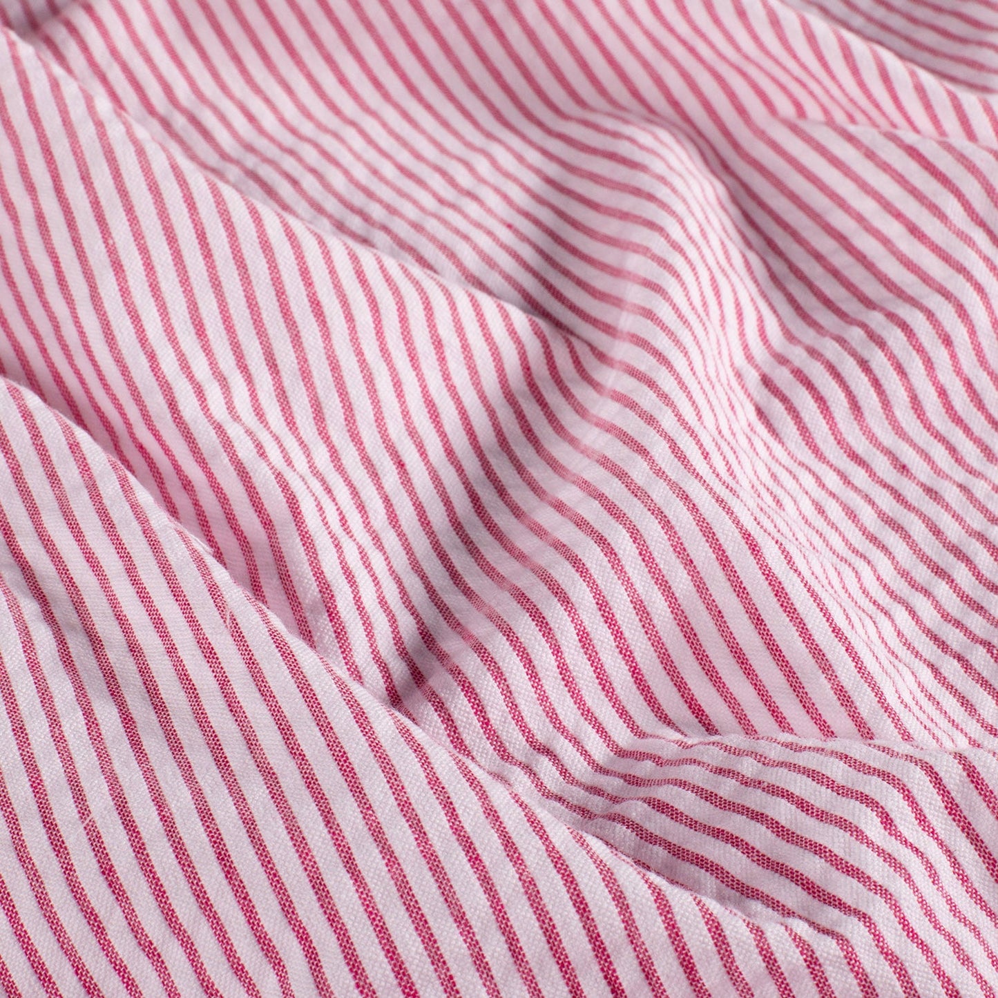 Seersucker Streifen Rot