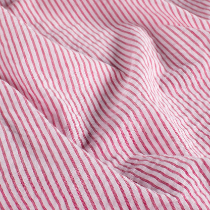 Seersucker Streifen Rot