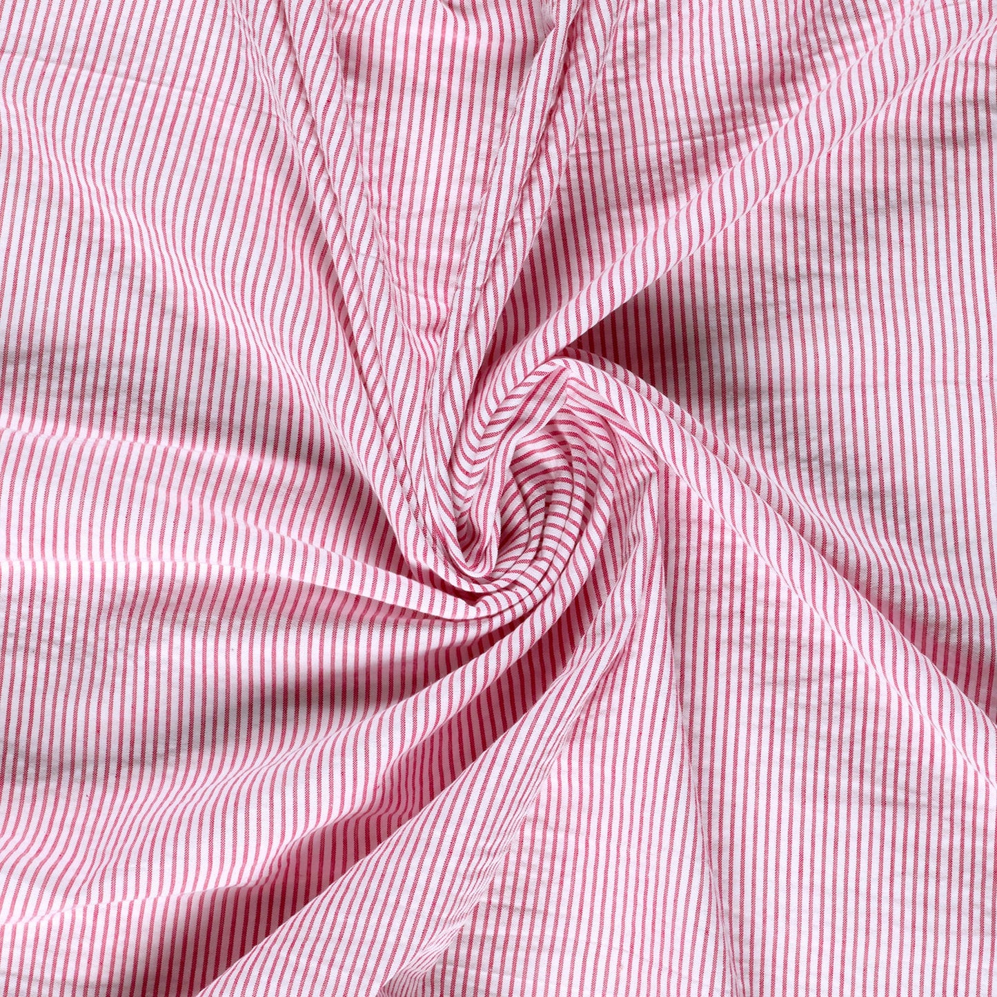 Seersucker Streifen Rot