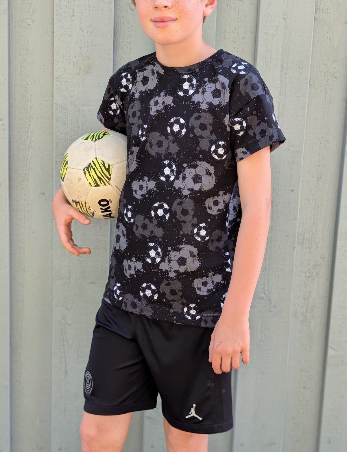Fußball Schwarz - Jersey
