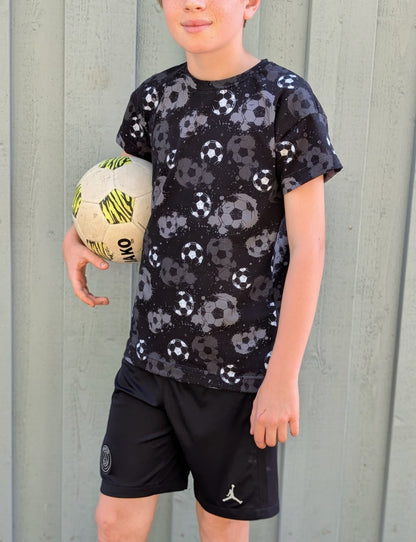 Fußball Schwarz - Jersey