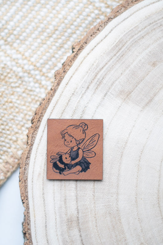 Kunstlederlabel - Feen