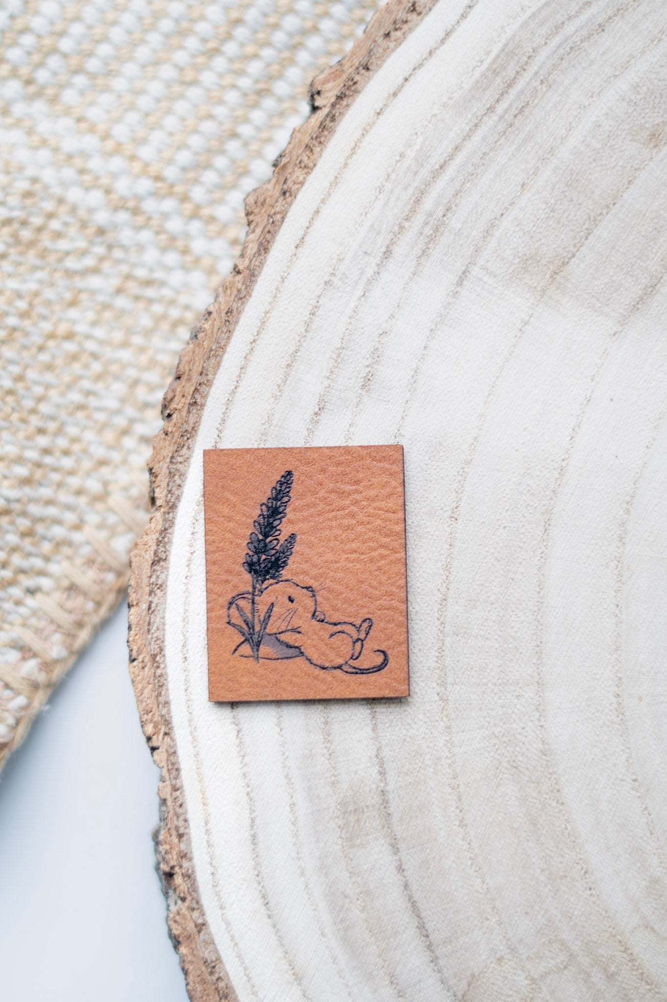 Kunstlederlabel - Mäuse