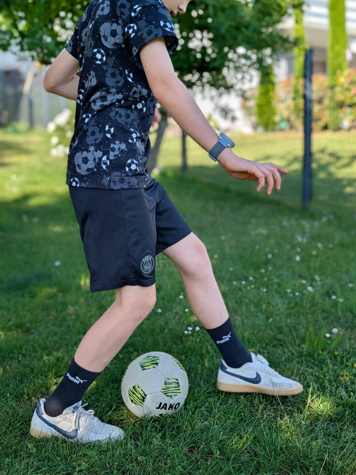 Fußball Schwarz - Jersey