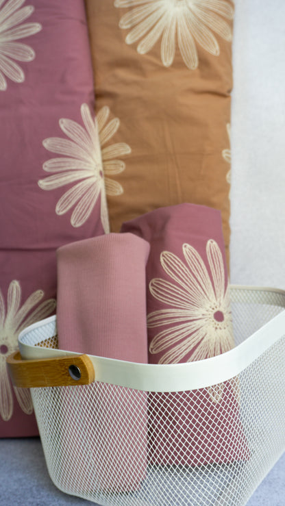 Webware Big Flowers - Gestickt