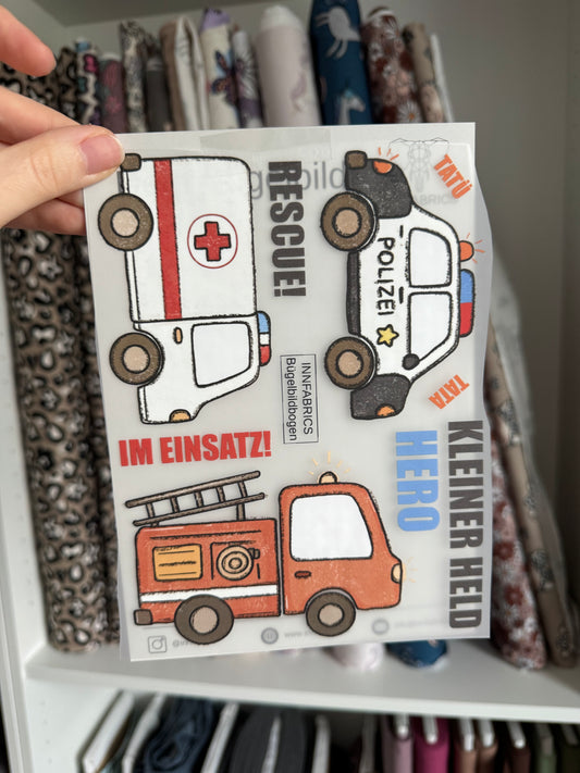 Bügelbildbogen - Einsatz!