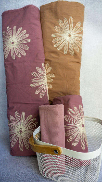 Webware Big Flowers - Gestickt