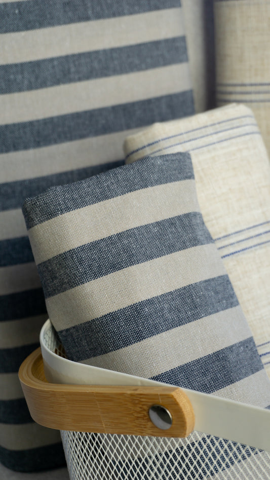 Leinen Gemisch Streifen