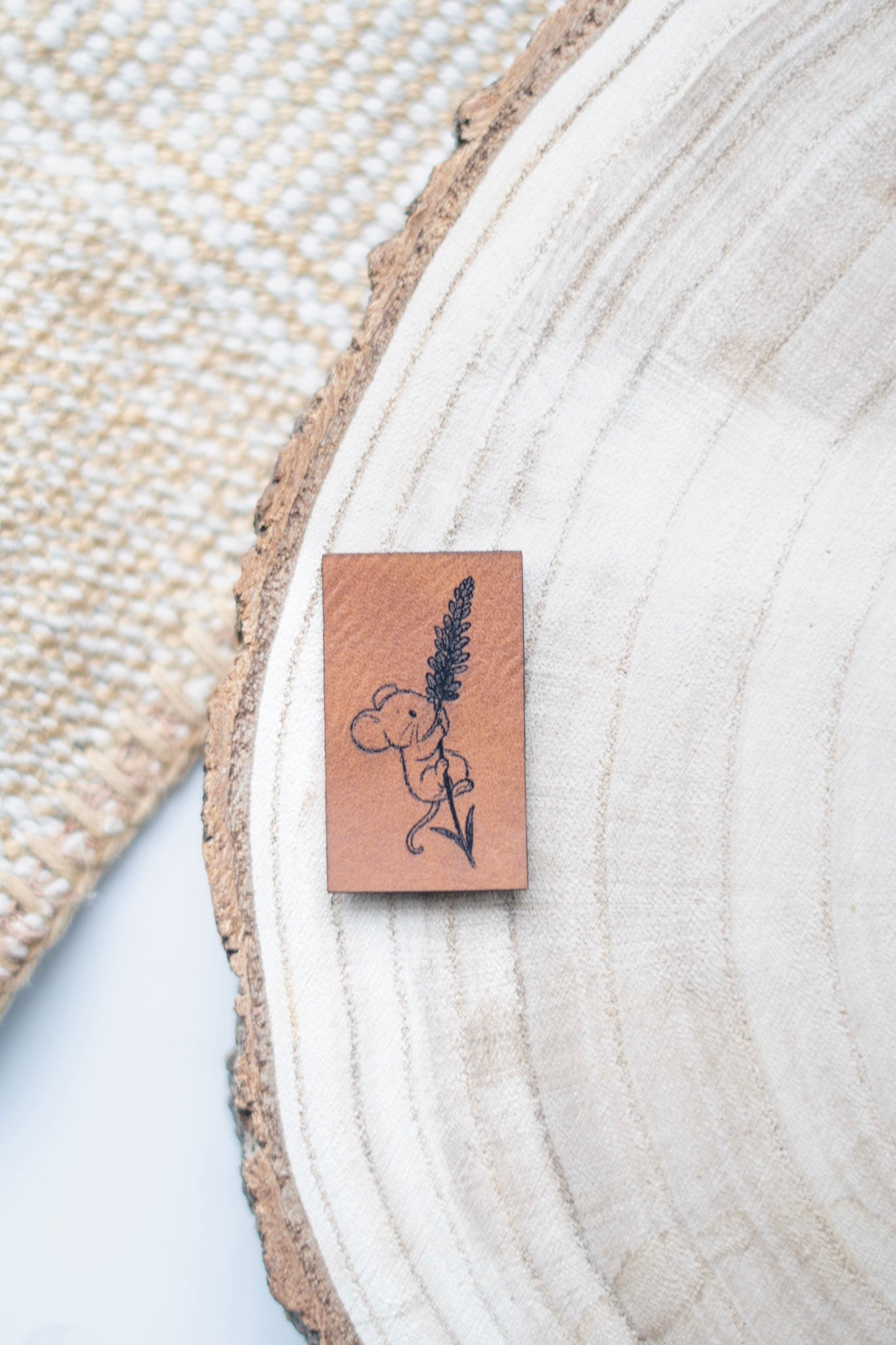 Kunstlederlabel - Mäuse
