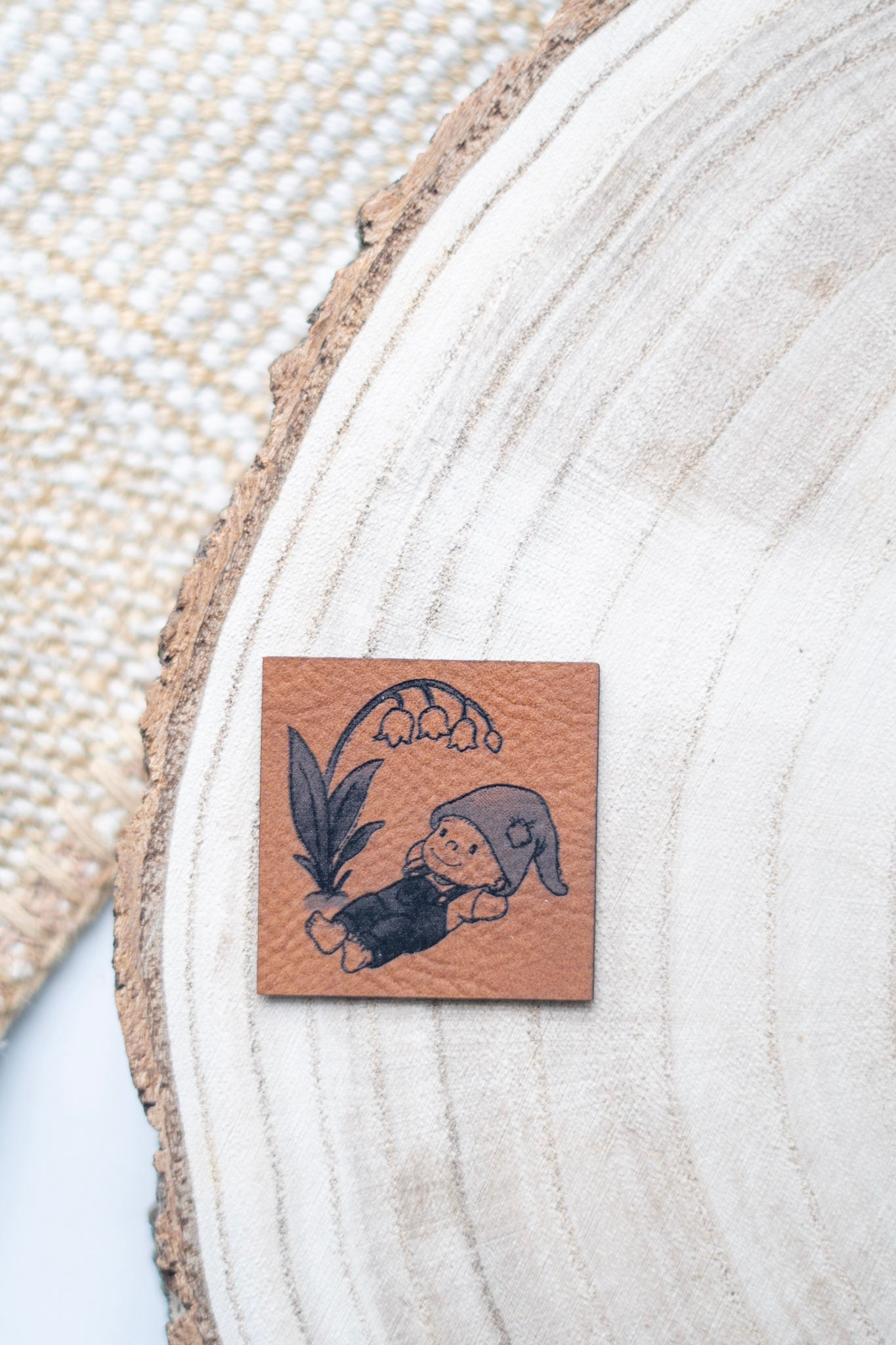 Kunstlederlabel - Wichtel