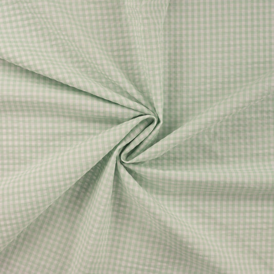 Seersucker Karos Mint