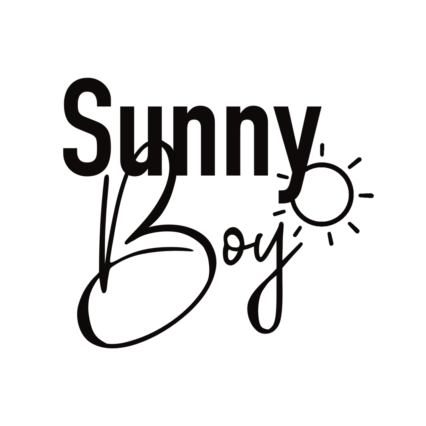 Bügelbild Sunny Boy