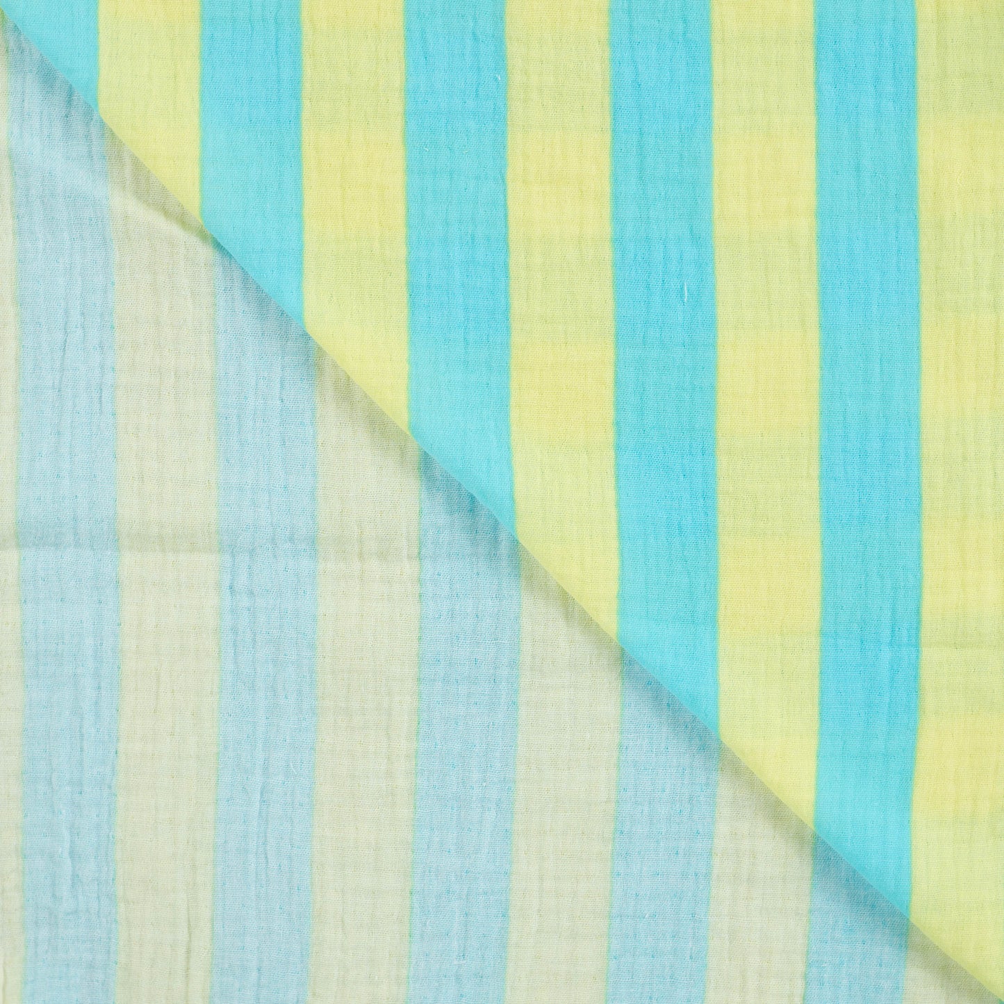 Musselin - Aqua Stripes