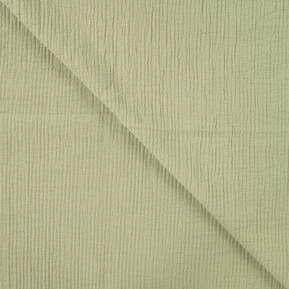 Seersucker Uni Grün