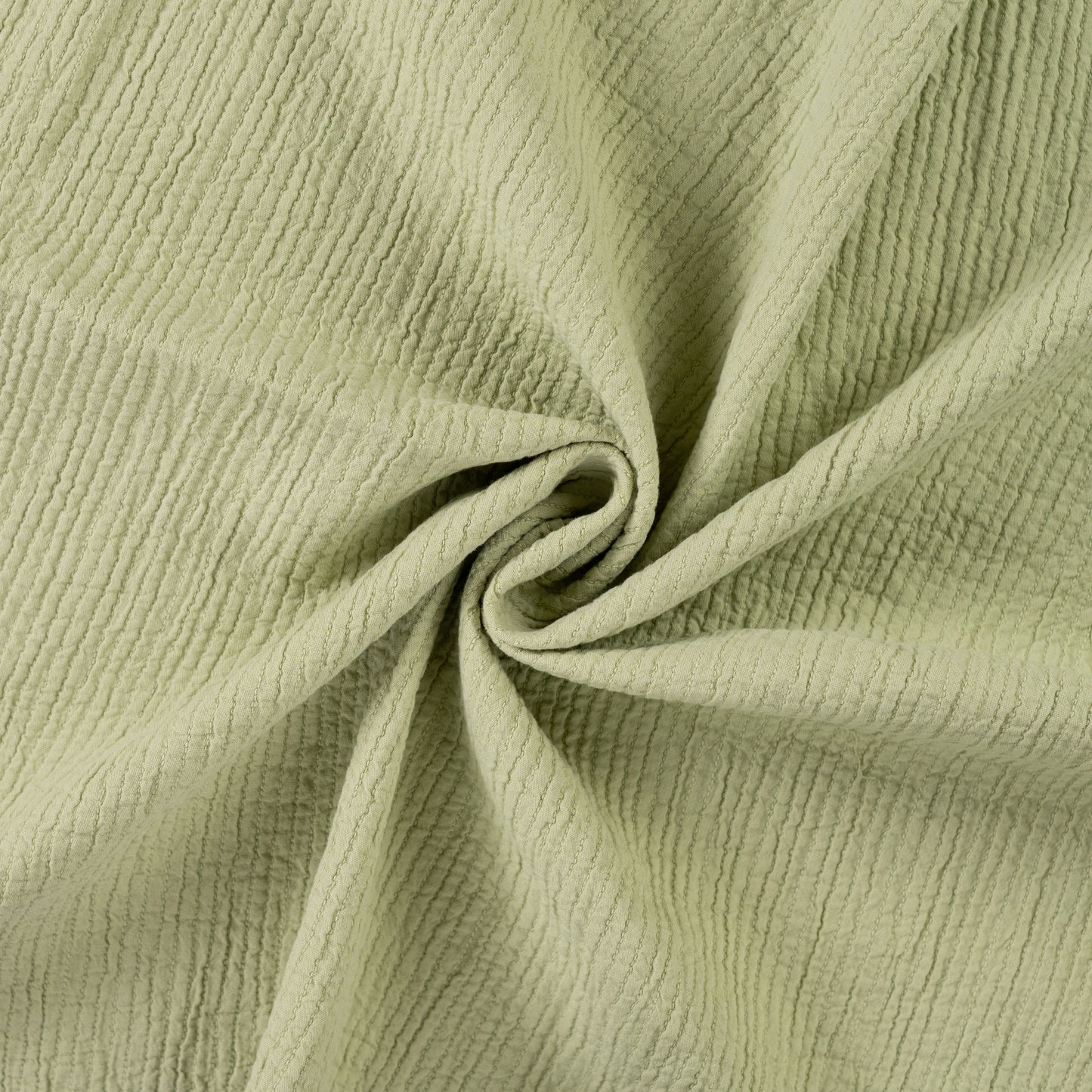 Seersucker Uni Grün