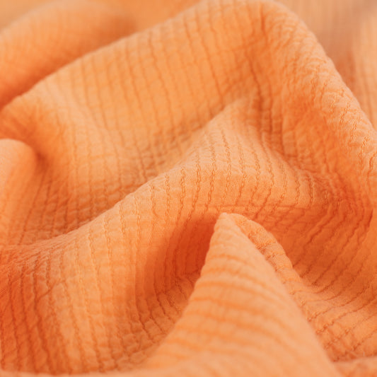 Seersucker Uni Orange