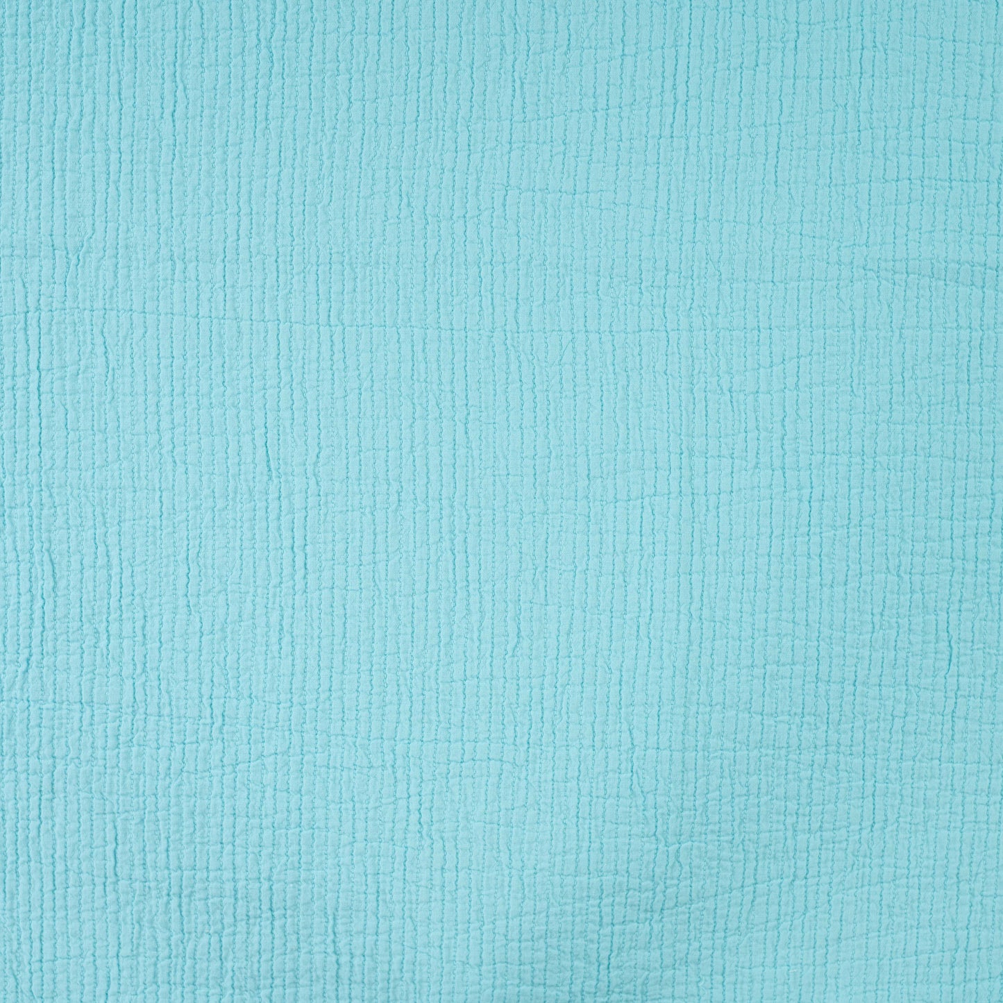 Seersucker Uni Aqua