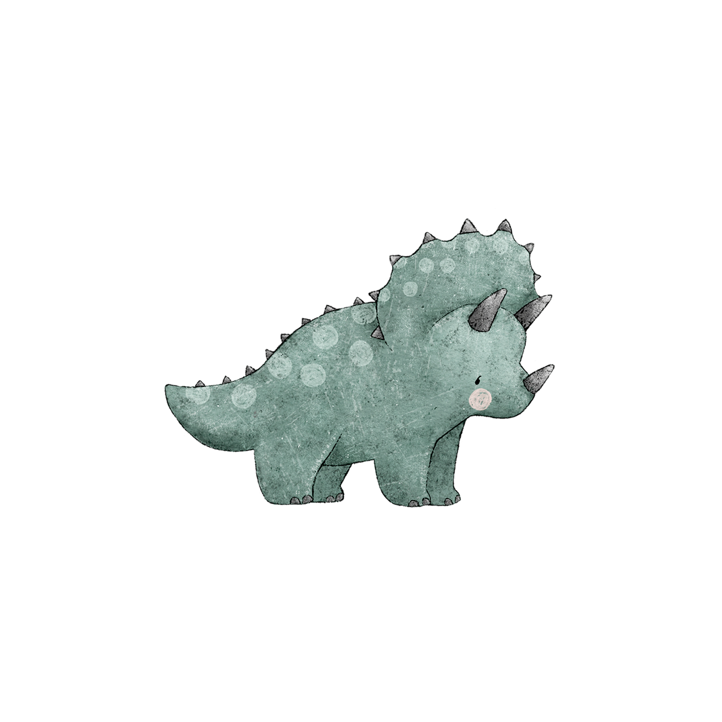 Bügelbild Dino Triceratops